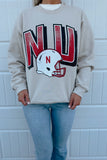 NU Helmet Crewneck Beige