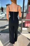 Clara Linen Jumpsuit Black