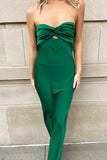 Classic Evergreen Maxi Dress