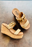 Corkey's On Vacay Wedge- Natural