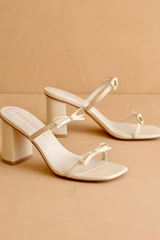 Wendy Bow Heel- Beige