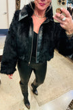 Going Out Faux Fur - Black