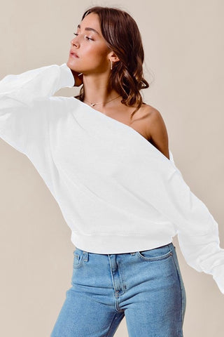 Casual One Shoulder- Ivory