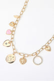 LOVE Charms Necklace- Gold