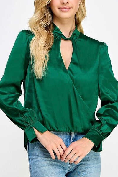 Twisted Top- Emerald Green