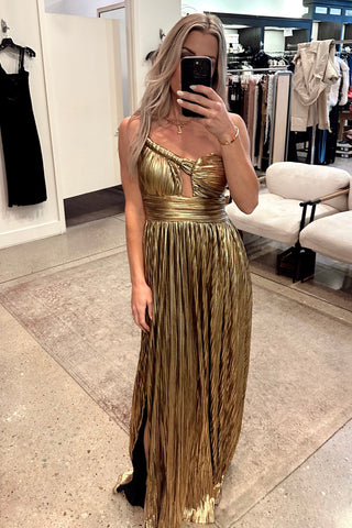 Goddess Dress - Metallic Gold